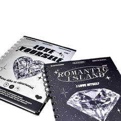 Artificial Diamond Notebook Student Coil Notepad Blank Page 50 Sheets