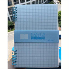 Colorful Iron Ring Coil Plaid Line Notebook