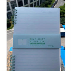 Colorful Iron Ring Coil Plaid Line Notebook