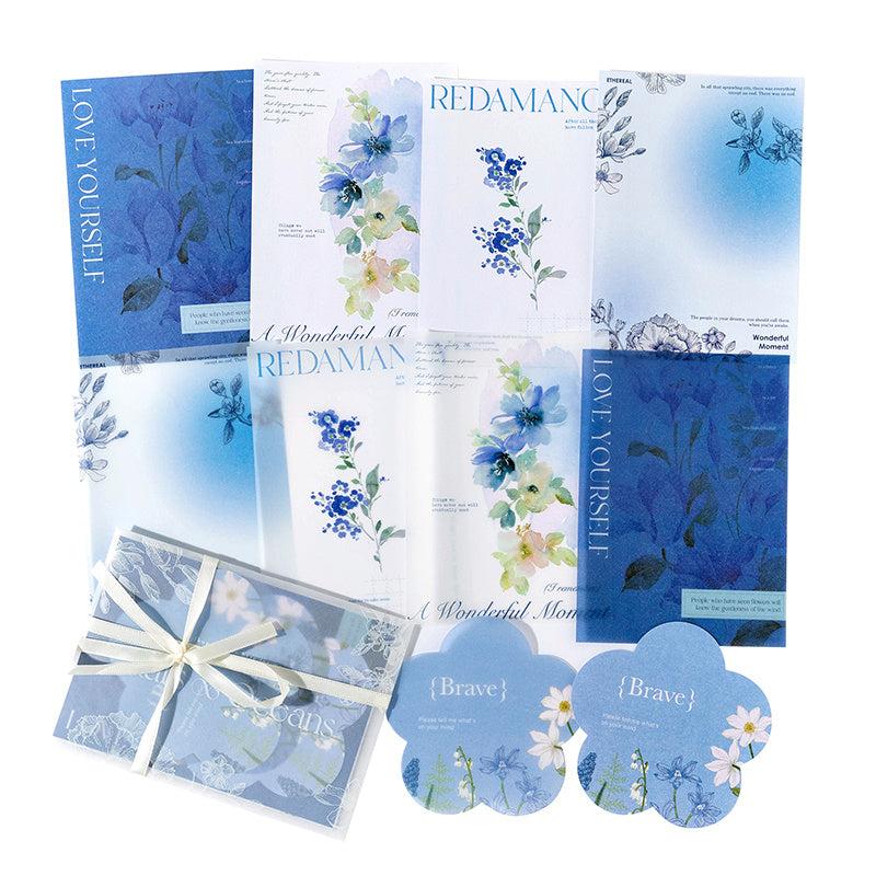 Romantic Plants & Flowers Gift Wrapping Paper, 15 Pieces