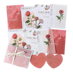 Romantic Plants & Flowers Gift Wrapping Paper, 15 Pieces