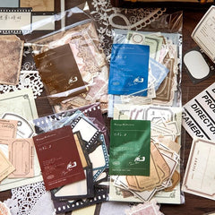 100pcs Corner Of The World Journal Collage Sticker Pack