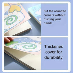 4pcs A5 Cartoon Coil Notebooks for Students & Creatives