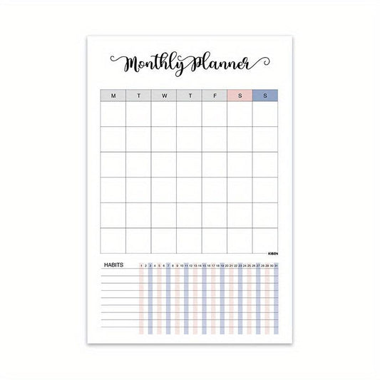 Plaid Pink Flip Up Planner 60 Sheets Daily Weekly Anniversary Story Book
