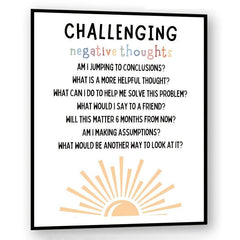 School Counselor Office Decor Growth Mindset Poster Anxiety Relief