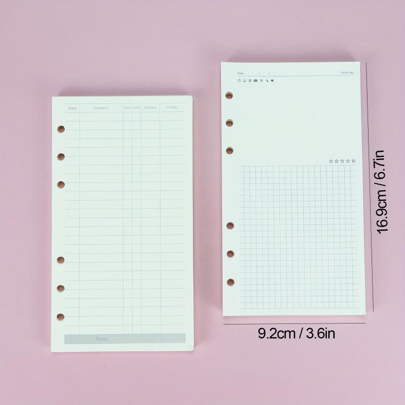 Refill Inner Pages 45 Pages 6 Holes Loose Leaf for Notebooks