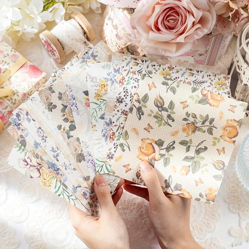 30pcs Wedding Dress Series Paper Large Size Lace Pattern Material DIY