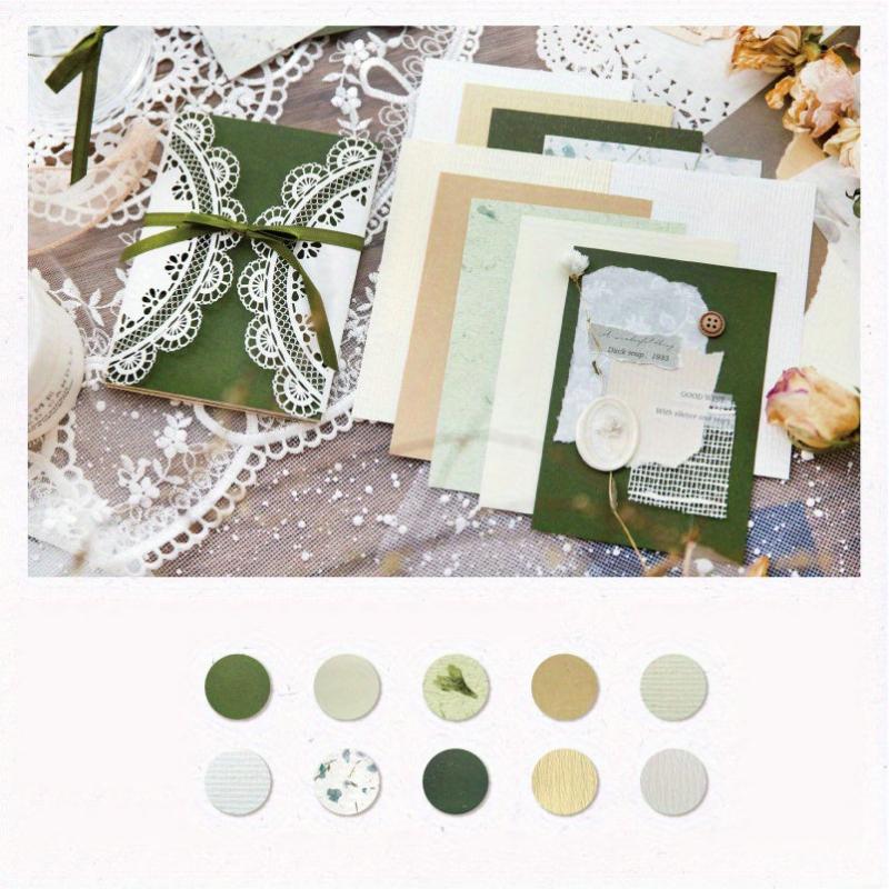 30pcs Hollow Out Material Book Retro Diary Decoration Paper
