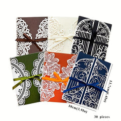 30pcs Hollow Out Material Book Retro Diary Decoration Paper