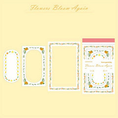 30pcs Flower Rebirth Plant Border Memo Pad DIY Decoration Material