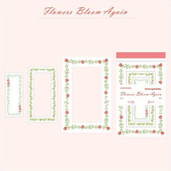 30pcs Flower Rebirth Plant Border Memo Pad DIY Decoration Material