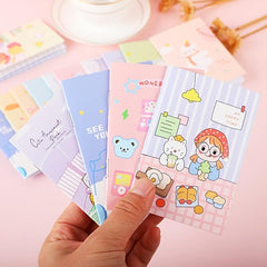 4 Pack Mini Cartoon Animal Print Notebooks, 32 Pages, Ruled Pocket Size