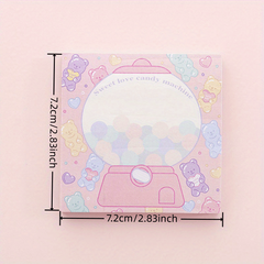 Sweetheart Candy Sticky Notes Book 80 Sheets