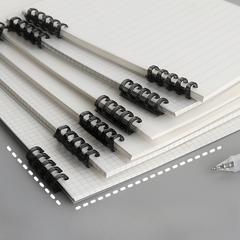 Stylish Loose leaf Notebook w/ 10 Detachable Coils