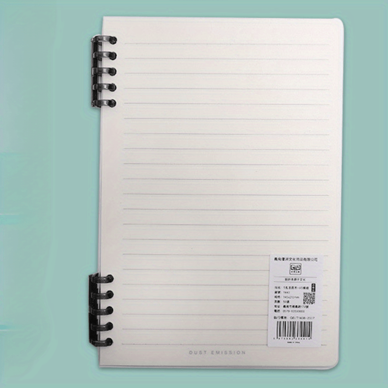 Stylish Loose leaf Notebook w/ 10 Detachable Coils