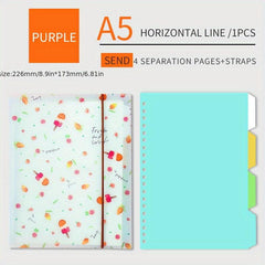 Hongtai B5 Loose Leaf Paper Book 26 Holes A5 Refill Notebook