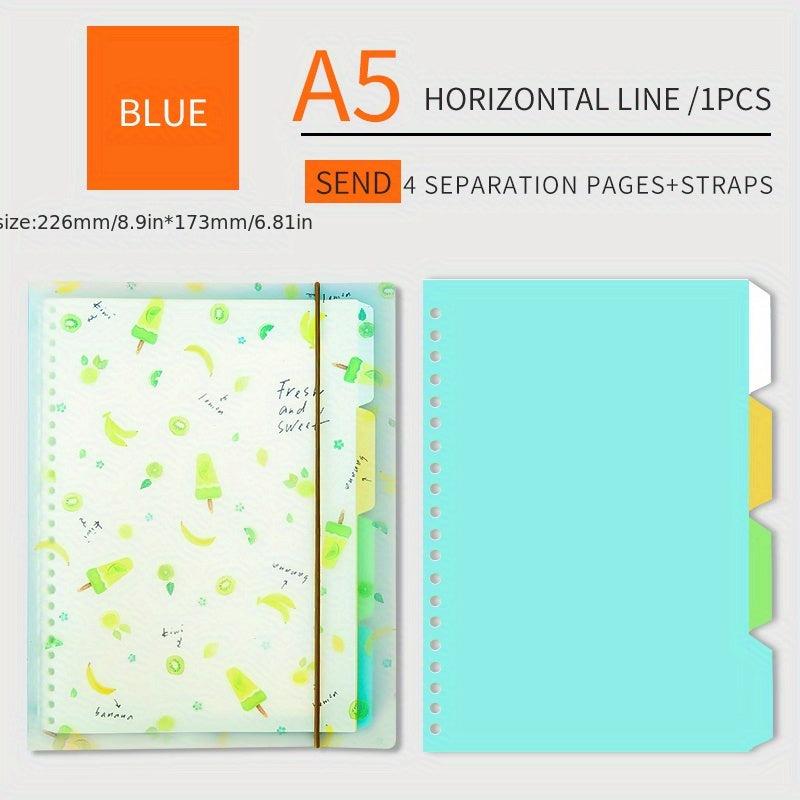 Hongtai B5 Loose Leaf Paper Book 26 Holes A5 Refill Notebook