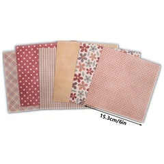 12pcs Journal Background Paper Material Decor 15x24 cm