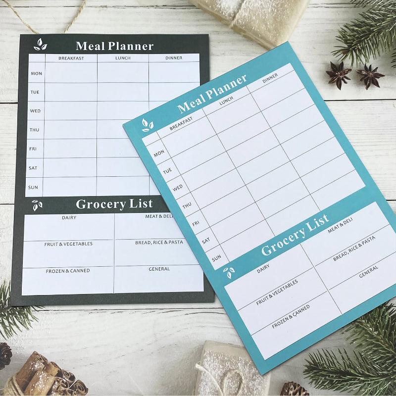 1pc Daily Meal Planner Weekly Meal Notepad Grocery Shopping List Planning Book