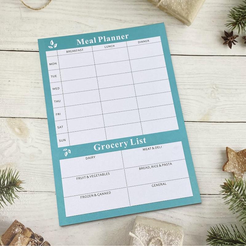 1pc Daily Meal Planner Weekly Meal Notepad Grocery Shopping List Planning Book