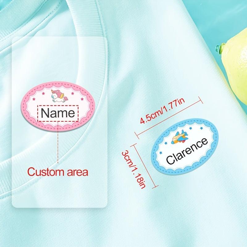 Personalized Ironing Labels for Clothes - 48pcs, Machine Washable