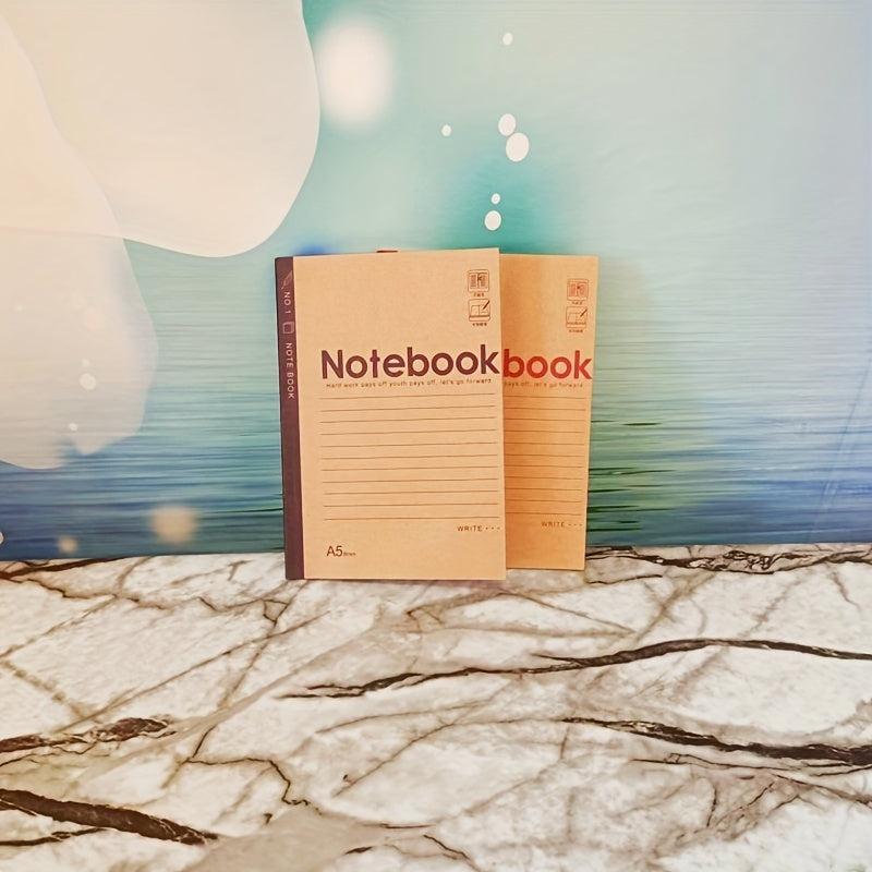 2pcs Horizontal Grid Notebook for School Study Thick & Durable