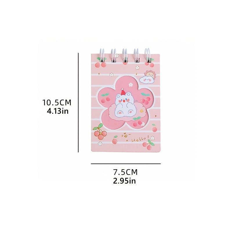 Cartoon Girl Coil Notebook Little Rabbit Mini Memo Book