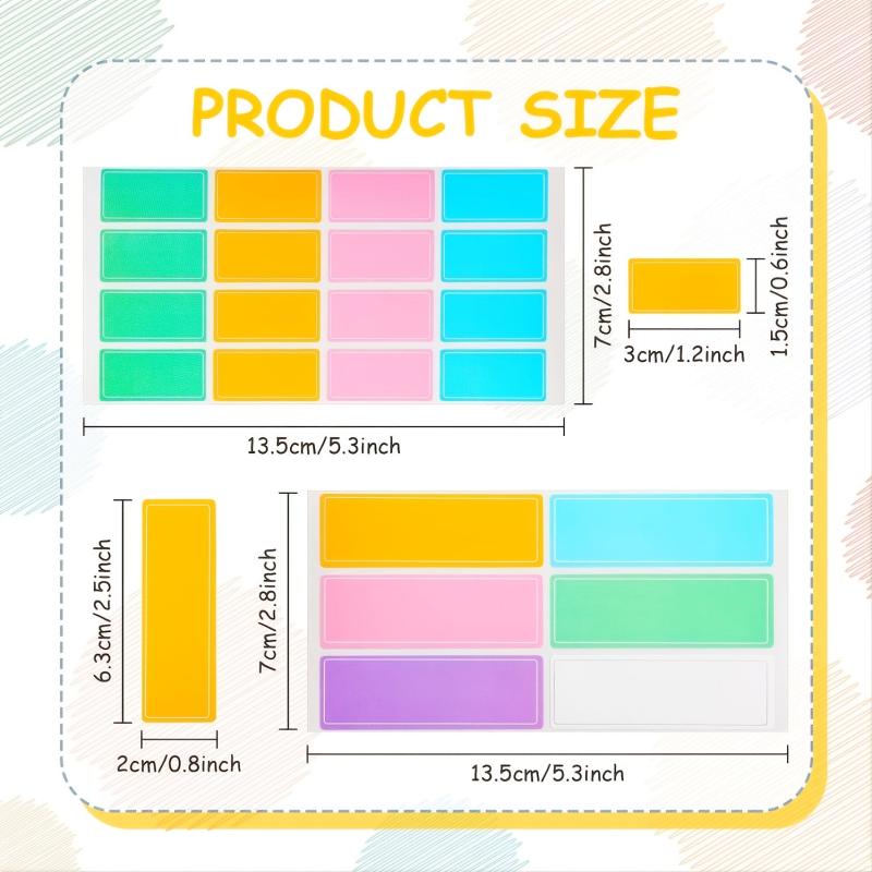 380pcs Waterproof NameTag Stickers for School Supplies & Water Bottles