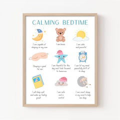 Feelings Poster Bedtime Affirmation - Calming Wall Decor