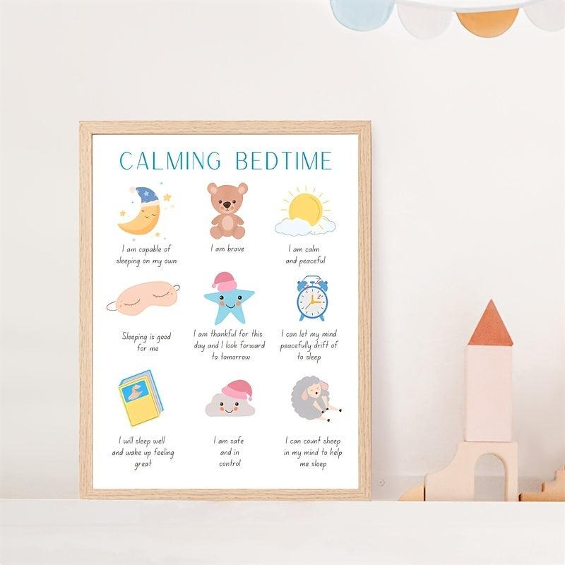 Feelings Poster Bedtime Affirmation - Calming Wall Decor