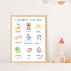 Feelings Poster Bedtime Affirmation - Calming Wall Decor