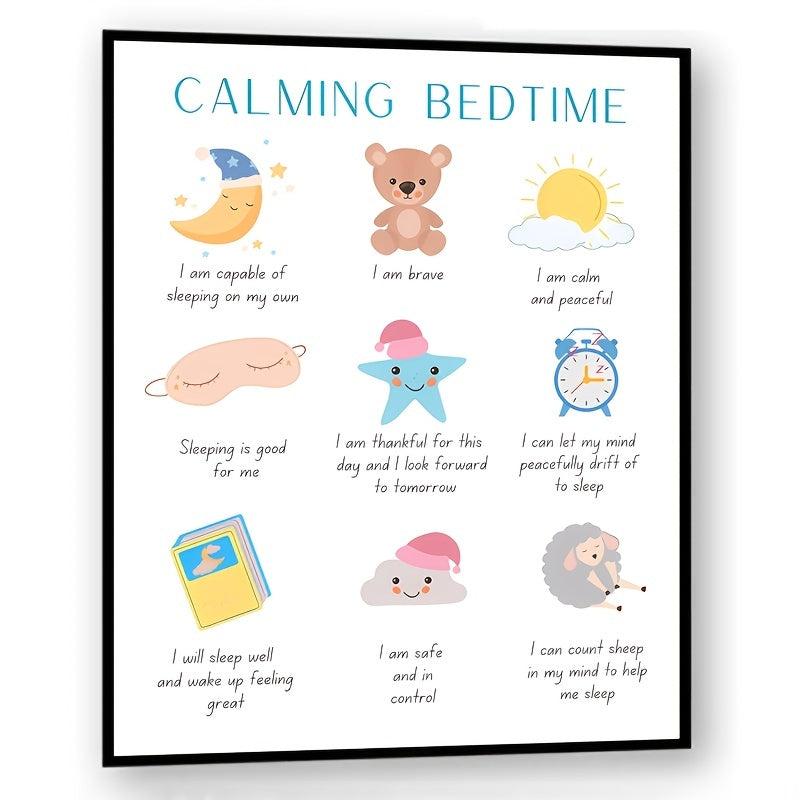 Feelings Poster Bedtime Affirmation - Calming Wall Decor