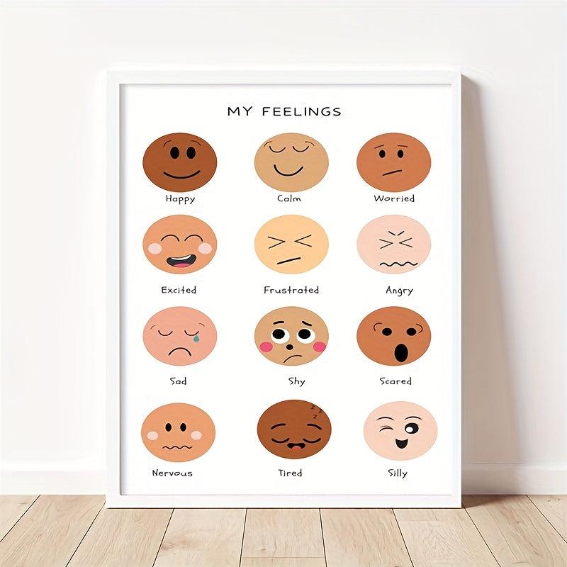 Emotions Feelings Chart Self Regulation Poster