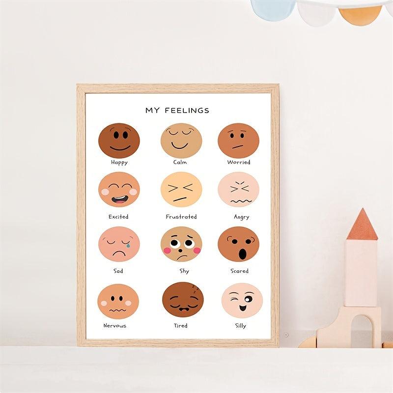 Emotions Feelings Chart Self Regulation Poster
