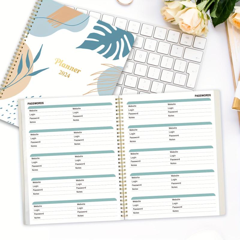 2022 Monthly Planner A4 Jan-Dec, Twin Wire Binding, Holidays, Notes, Back Pocket