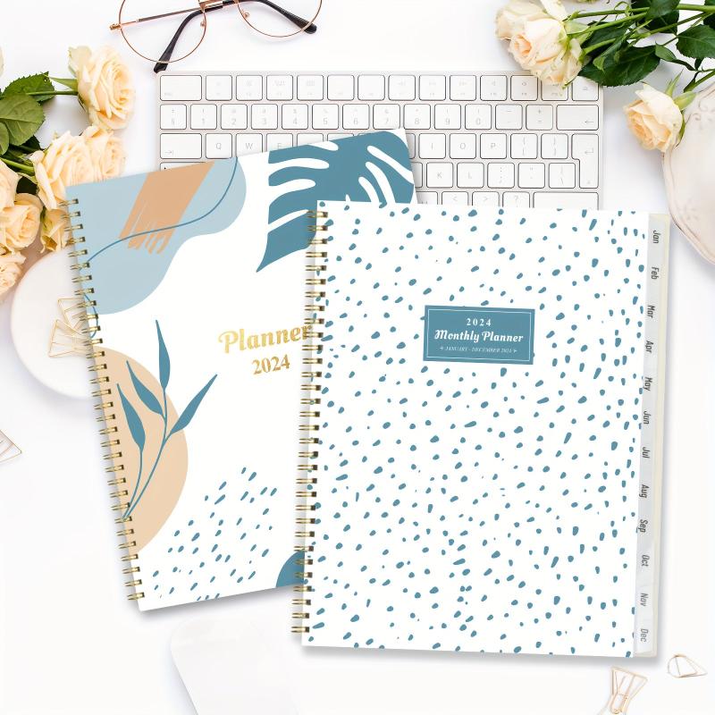 2022 Monthly Planner A4 Jan-Dec, Twin Wire Binding, Holidays, Notes, Back Pocket