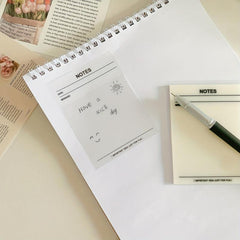 4 Pcs Clear Sticky Notes 200 Sheets- Self-adhesive Memo Pad Office Supplies