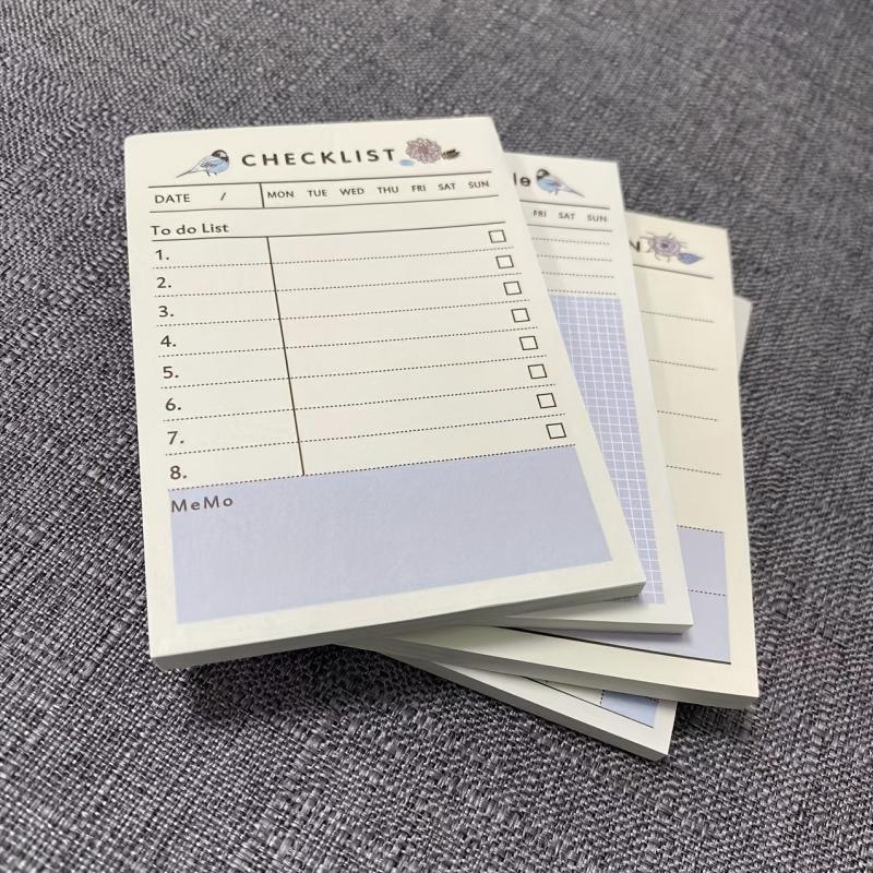 60sheets Weekly Planner Memo Pad Study Time Schedule Daily List