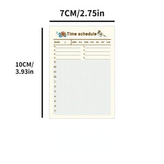 60sheets Weekly Planner Memo Pad Study Time Schedule Daily List