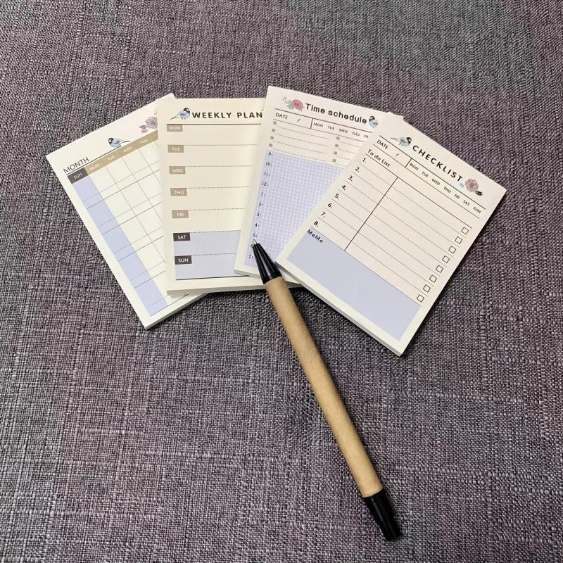 60sheets Weekly Planner Memo Pad Study Time Schedule Daily List