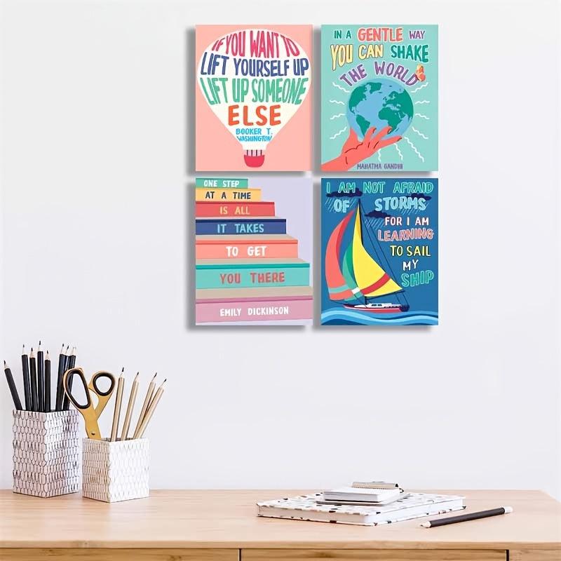 Growth Mindset Posters for Classroom Decor - Set of 4