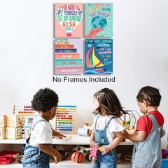 Growth Mindset Posters for Classroom Decor - Set of 4