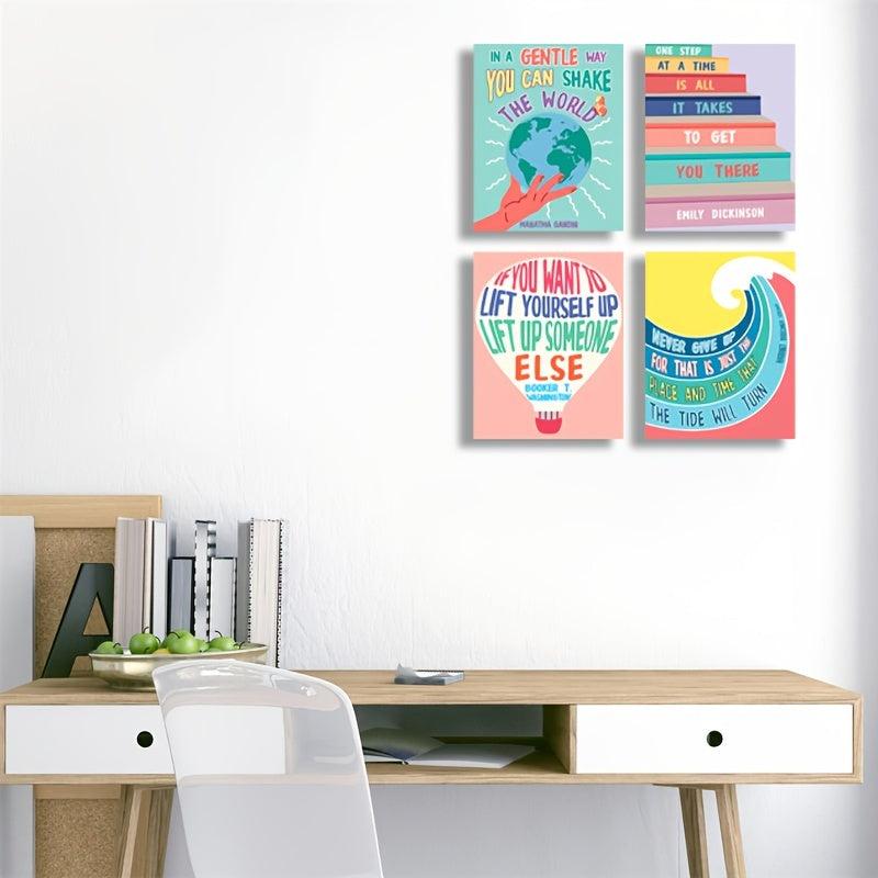 Growth Mindset Posters for Classroom Decor - Set of 4