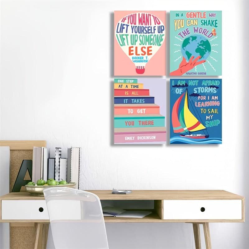 Growth Mindset Posters for Classroom Decor - Set of 4