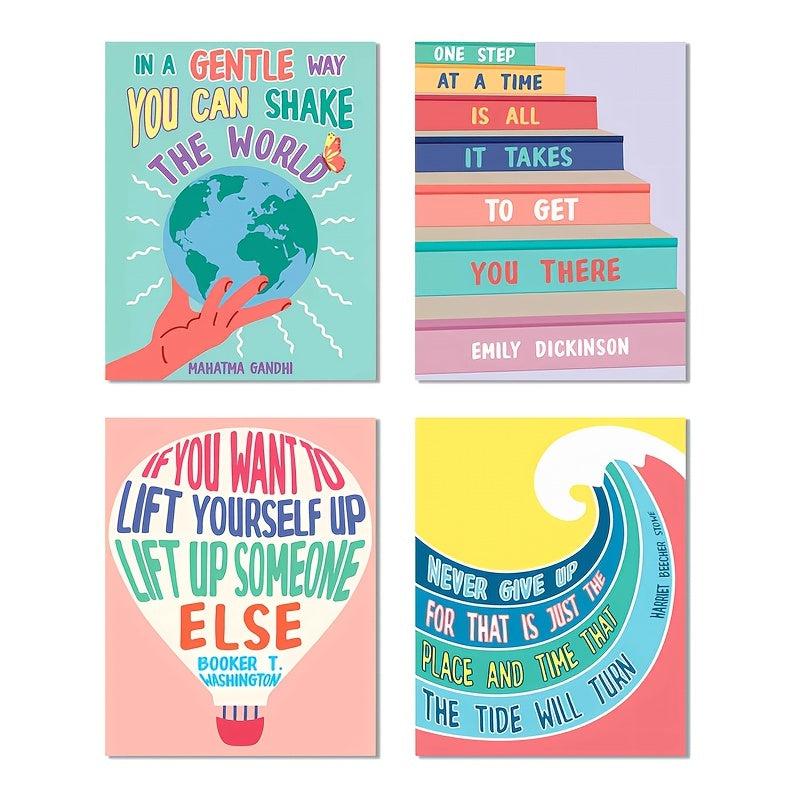 Growth Mindset Posters for Classroom Decor - Set of 4
