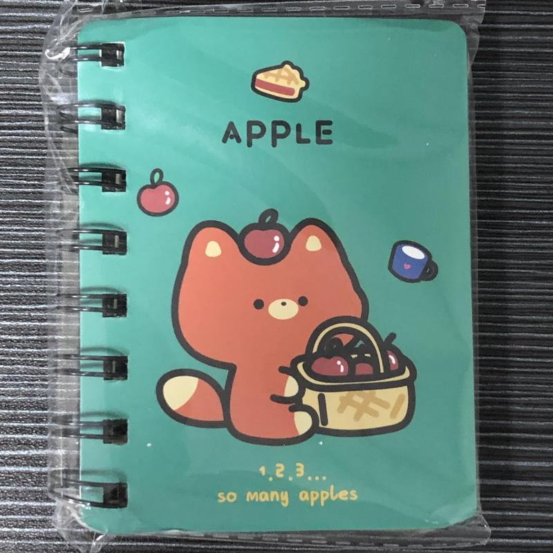 Mini Cartoon Ribbon Cover Coil Notepad Notebook 80sheets