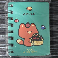 Mini Cartoon Ribbon Cover Coil Notepad Notebook 80sheets