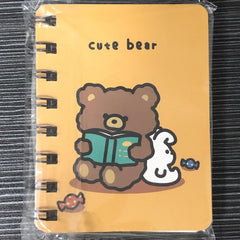 Mini Cartoon Ribbon Cover Coil Notepad Notebook 80sheets