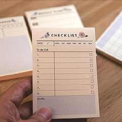 2pcs Portable Shorthand Week Planner Daily Memo This Month Planner Note Sti