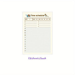 2pcs Portable Shorthand Week Planner Daily Memo This Month Planner Note Sti